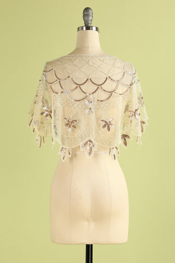 1920s Paljett Bolero Kvinne